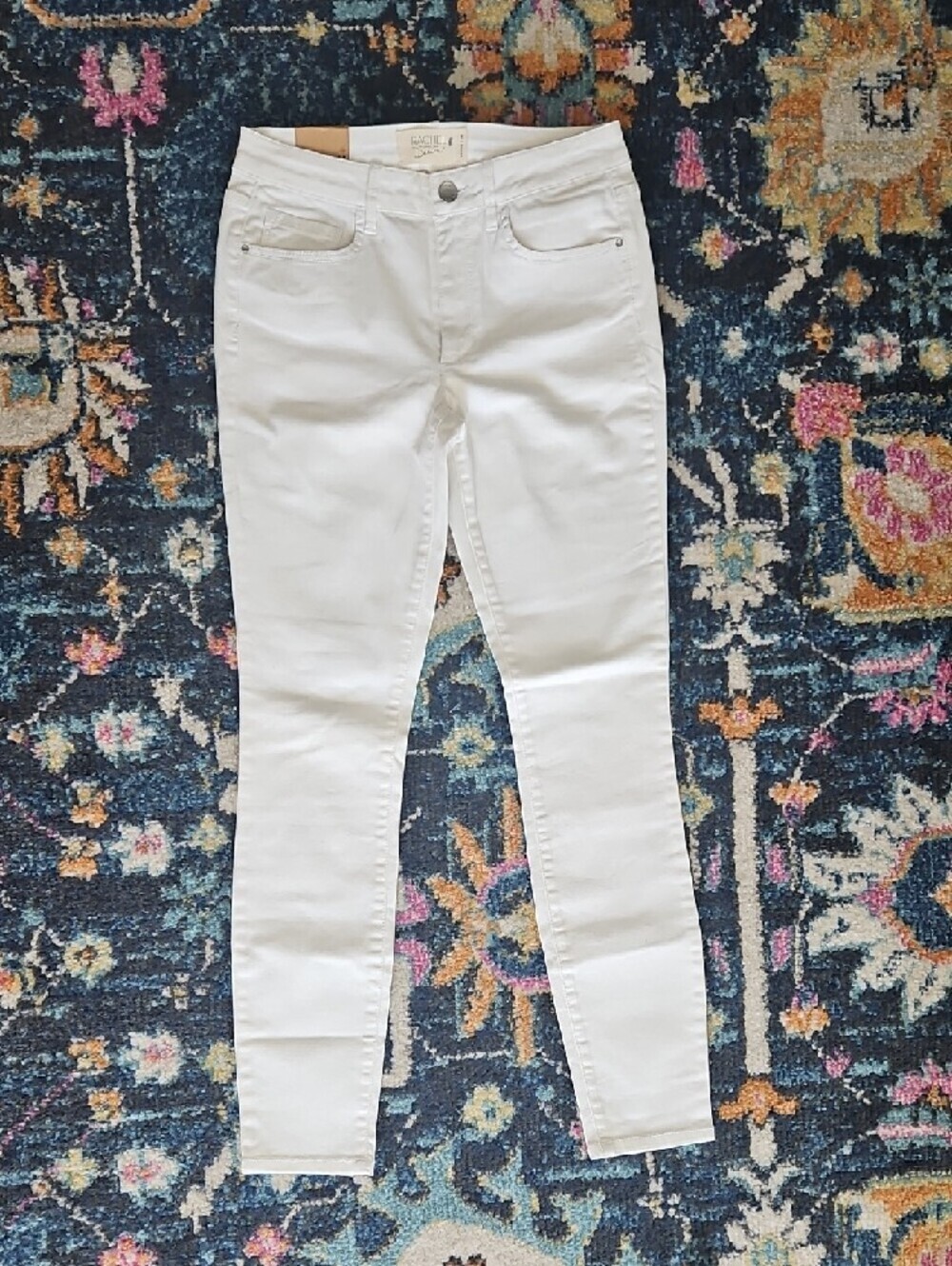 RACHEL By Rachel Roy Denim White Mid-Rise Skinny Icon Jeans Size 28 - Picture 6 of 8